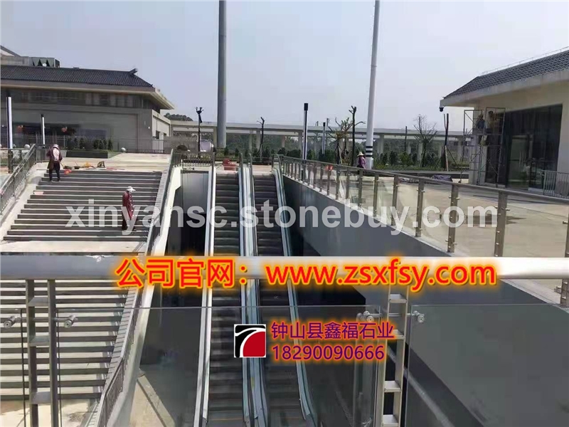 芝麻黑--钟山西站（高铁站）光面烧面自然面地铺