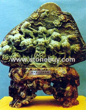 玉石，石材雕刻工艺品