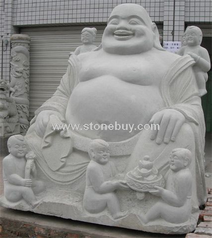 青石五子弥勒佛