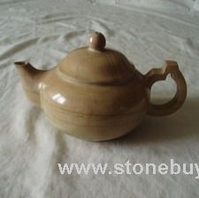 木纹石茶壶