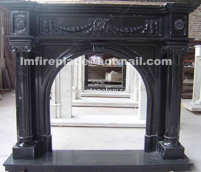 F-048(专业出口大理石壁炉架Fireplace Mantel)