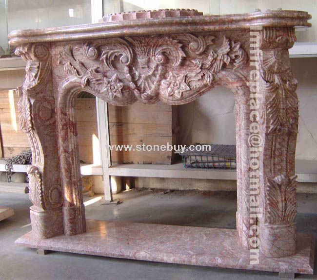 手工雕刻石材壁炉架Hand-carve Fireplace Mantels