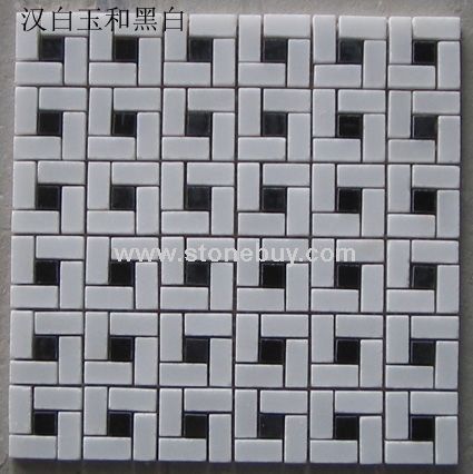 卡拉拉白+墨玉回字型