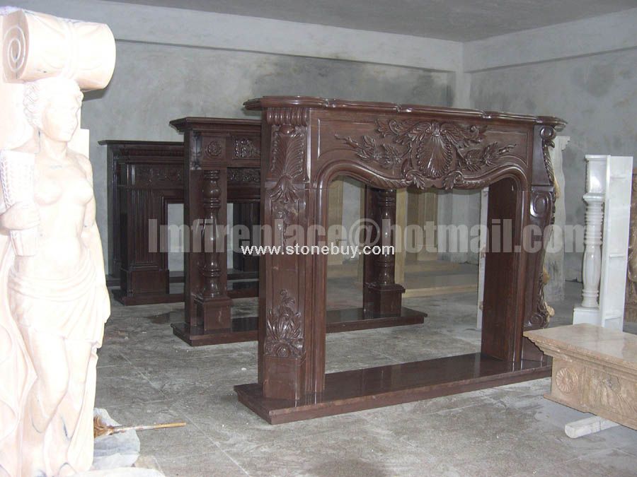 F-093(新产品大理石出口壁炉架Fireplace Mantel)