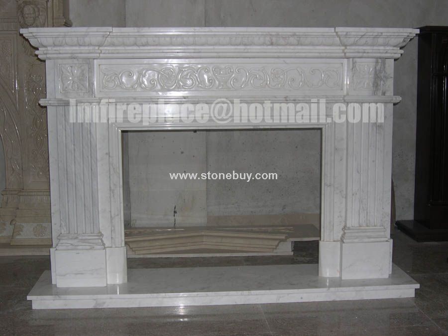 F-096(Fireplace Mantel专业制作大理石出口壁炉)