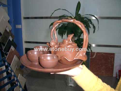 木鱼石茶具
