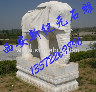 汉白玉大象