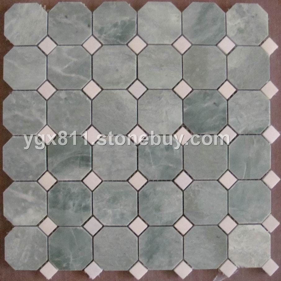 八角系列\青玉+汉白玉