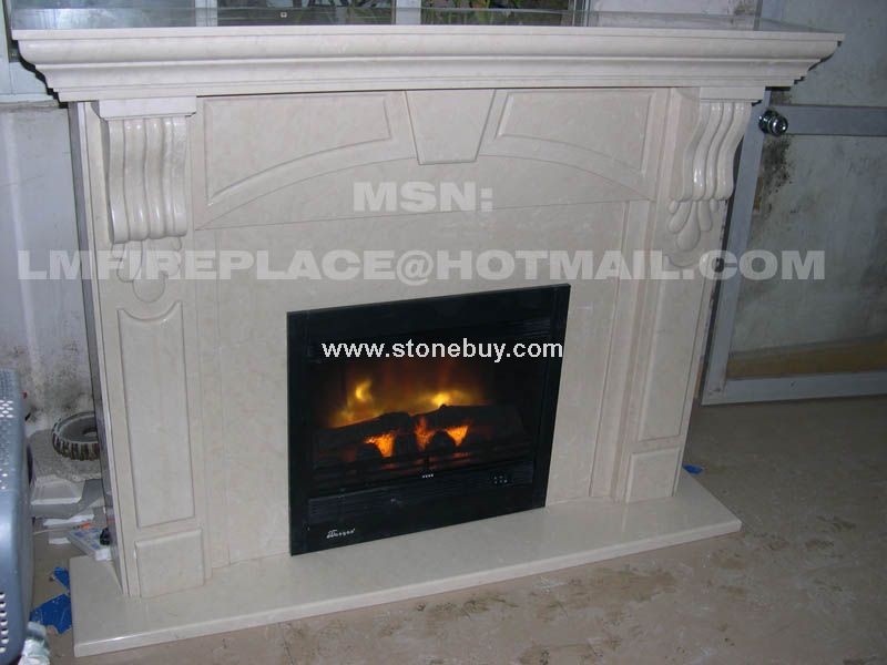 F-125(进口莎安娜米黄壁炉FIREPLACE)
