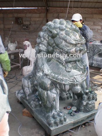 翡翠绿北京狮