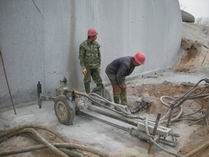 QLZ-65.90A链驱潜孔钻作业中