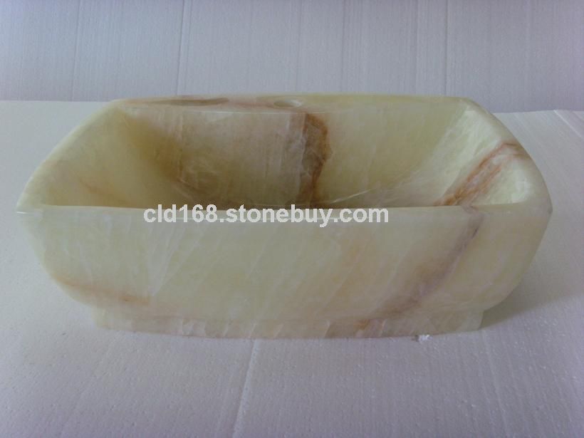专业生产洗手盆（缅甸透光玉）
