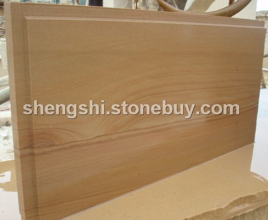 7字槽黄木纹砂岩工程板