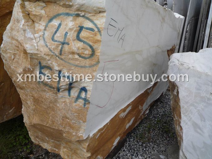 意大利雪花白荒料