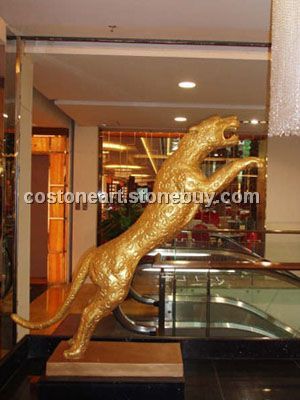 砂岩工艺品-金钱豹&nbsp;