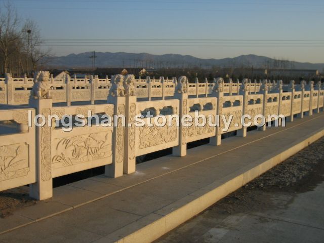 承做花岗岩，汉白玉石栏杆、护栏，栏板及桥栏杆