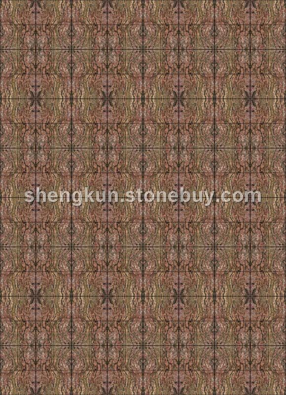 3）对角平移法：效果有所改善，但突出花纹之间过渡生硬。大图