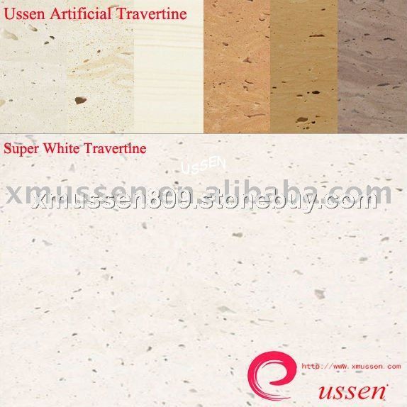 Artificial travertine