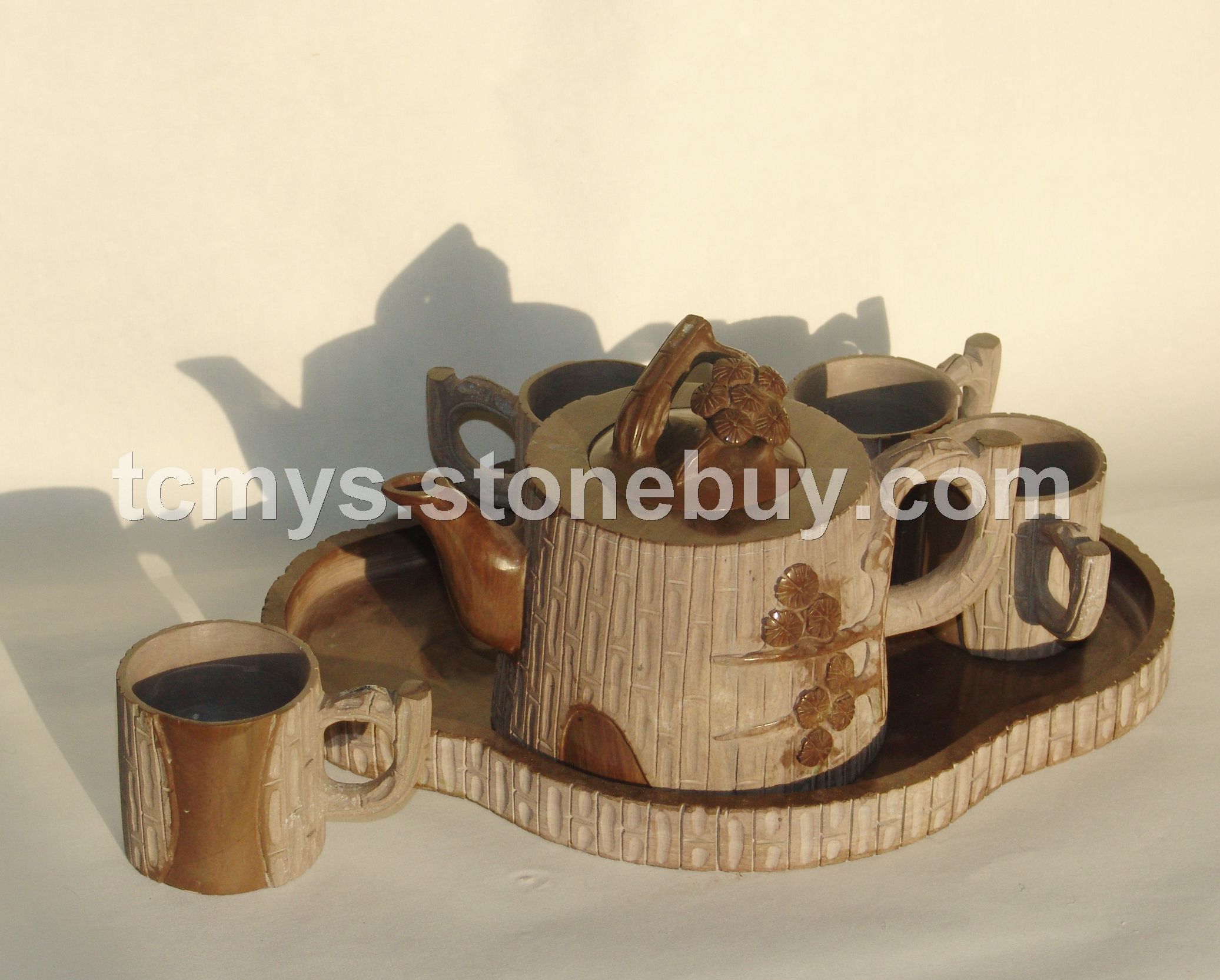 木鱼石茶具