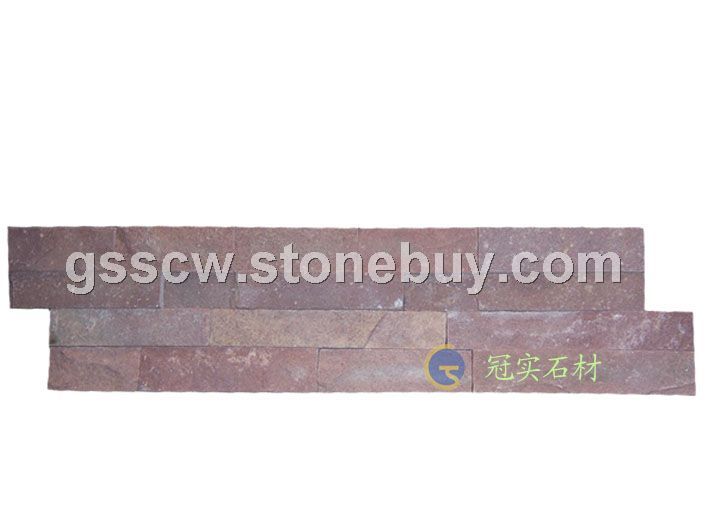 高粱红开槽文化石