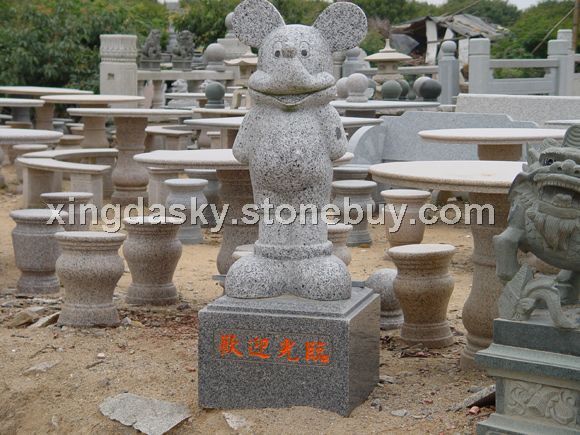 石雕-微笑的米其