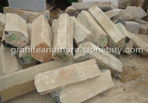 火山岩荒料，蒙古六方石