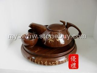 木鱼石茶具石雕刻工艺品精美礼品