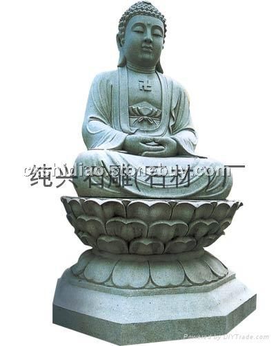释迦牟尼佛像/西方三圣/石雕坐如来
