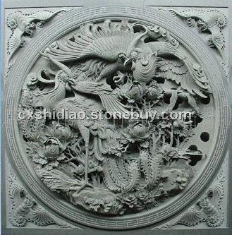 浮雕双凤牡丹/双龙戏珠