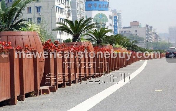 街道隔離欄花槽