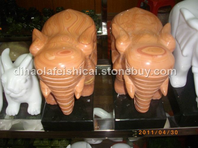 拉菲玉工艺品大象