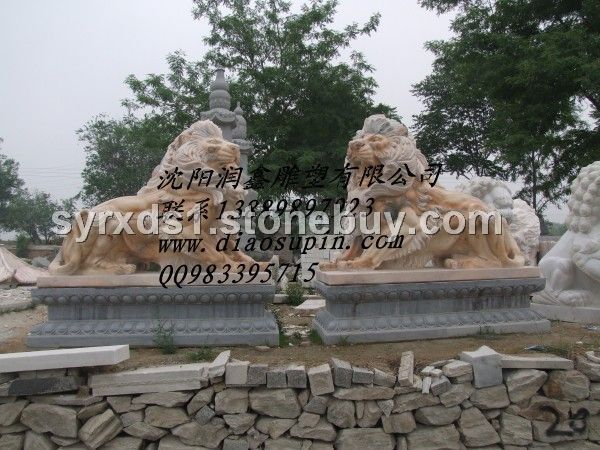 遼寧石獅子、石雕獅子、獅子雕刻、專業(yè)雕刻獅子