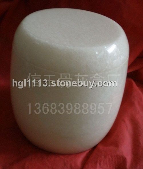 汉白玉冬瓜骨灰桶骨灰盒