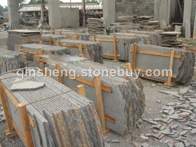 火山岩黑洞石半成品