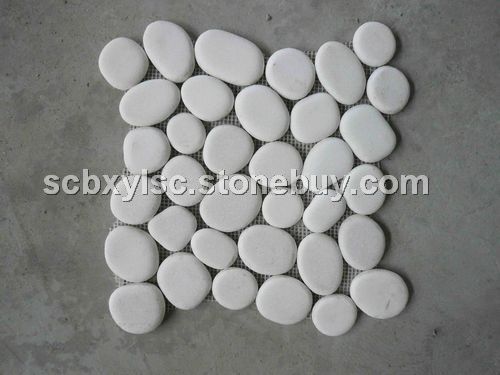 白色鹅卵石305整颗大乱形