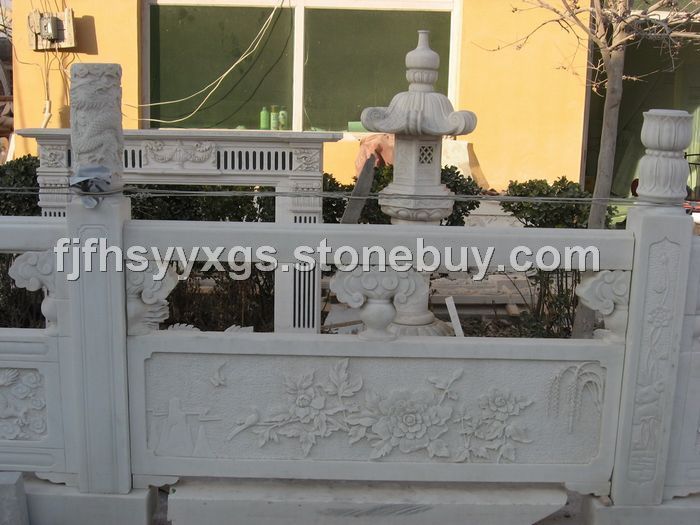 高檔漢白玉欄桿