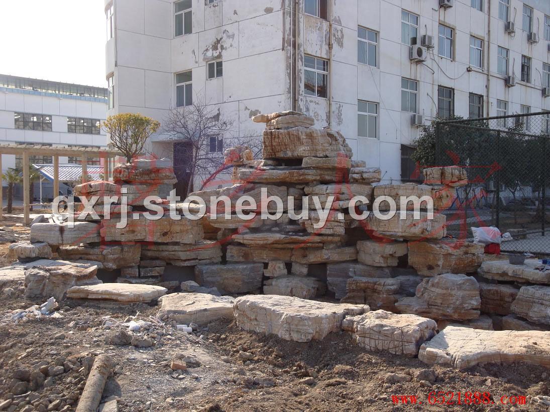 龟纹石假山效果图