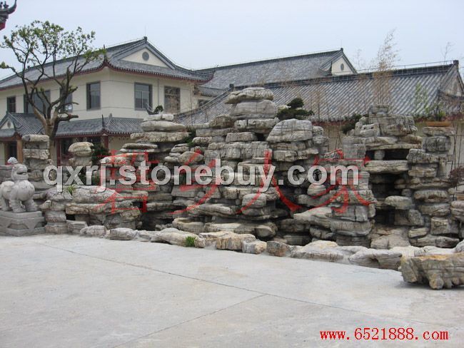 龟纹石假山效果图