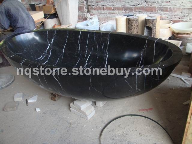 T-009出口英国黑色大理石浴缸（BATH TUB）