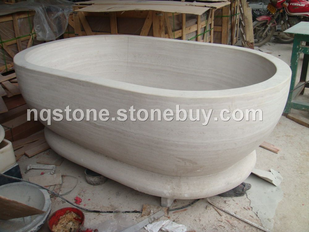 T-008雅典灰大理石浴缸（BATH TUB）