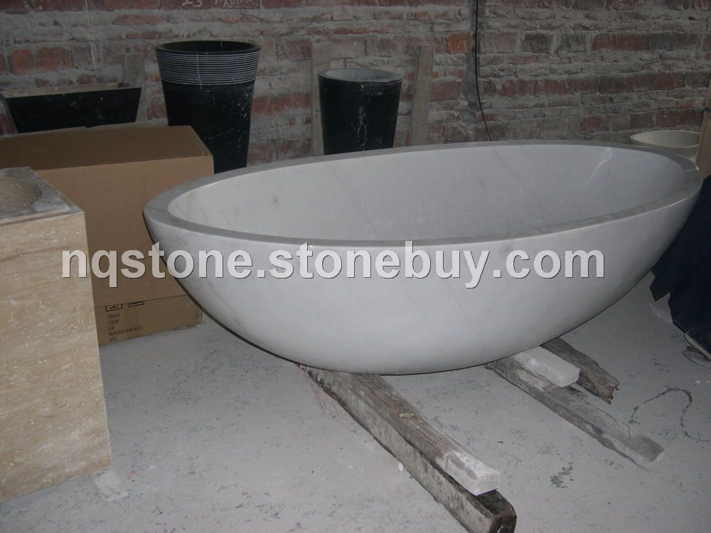 T-007出口美國白色大理石浴缸（BATH TUB）