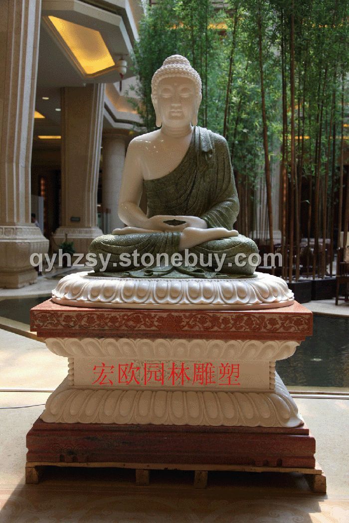 汉白玉精品 做佛