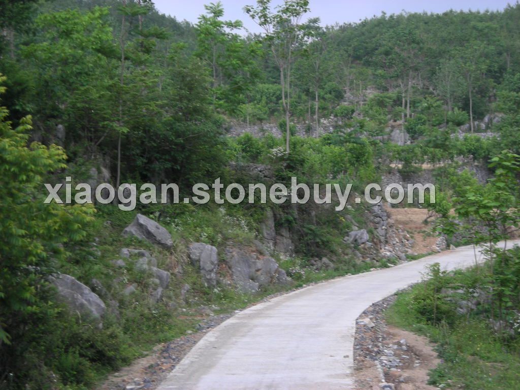 湖北黑礦山一角