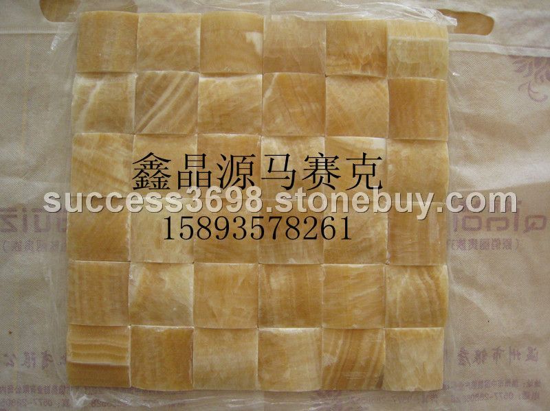 大量供应米黄玉马赛克