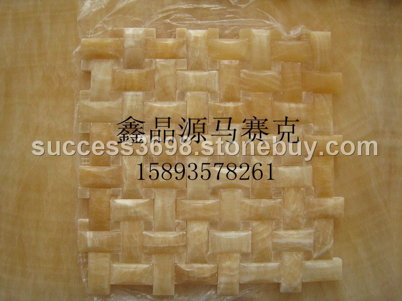 大量批发米黄玉马赛克
