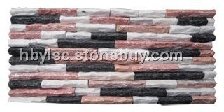 U黑白红组合文化石