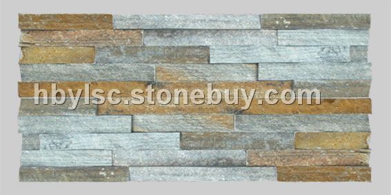 锈绿石英毛边文化石