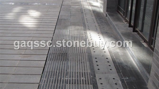 青石盲道板样板工程