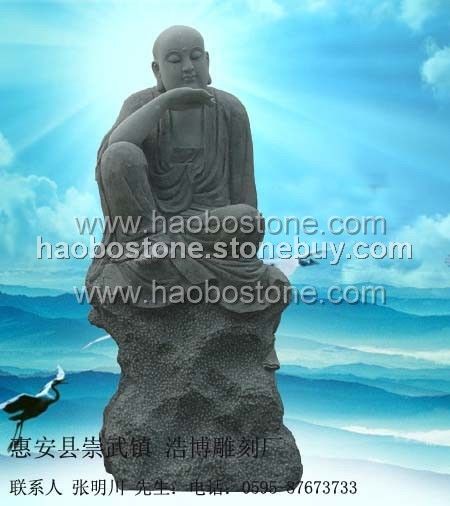 青石佛像雕刻　十八罗汉雕刻　人物雕刻　佛像雕刻　寺庙雕刻　