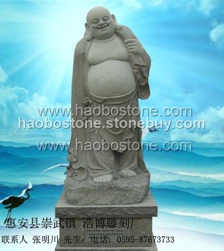 十八罗汉雕刻　人物雕刻　青石佛像雕刻　寺庙雕刻　